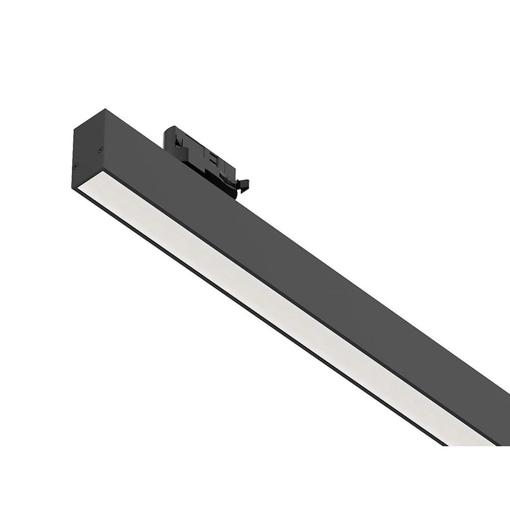 38W LED lysskinne til 3-faset skinner, sort, 170 lm/W, 115 cm