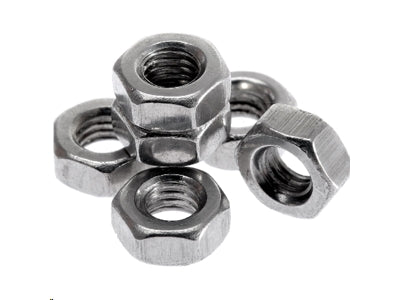 Møtrik, sekskantet - M2.5, forsinket stål, H2mm (100 stk.)