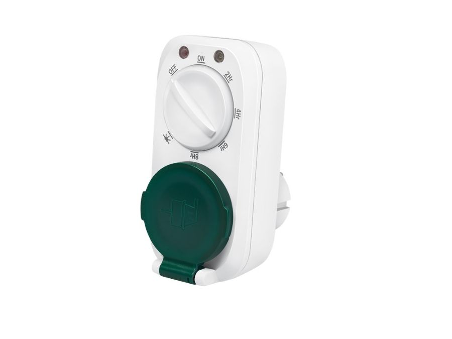 Mekanisk timer til stikkontakt - 230Vac, 7 funktioner (IP44)