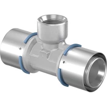 Uponor S-Press tee reduceret m/muffe 50-Rp1"FT-50