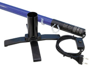 Stativ/fod til fluorcerende neonrør - Ø37mm, Sort