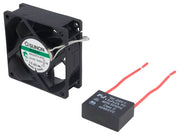 AC blæser - 70x70x25mm 230V 4,3W VAPO™ (inkl. kond.)