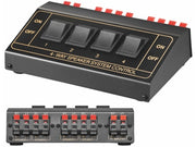 Højttaleromskifter - For 4 højttaler-par