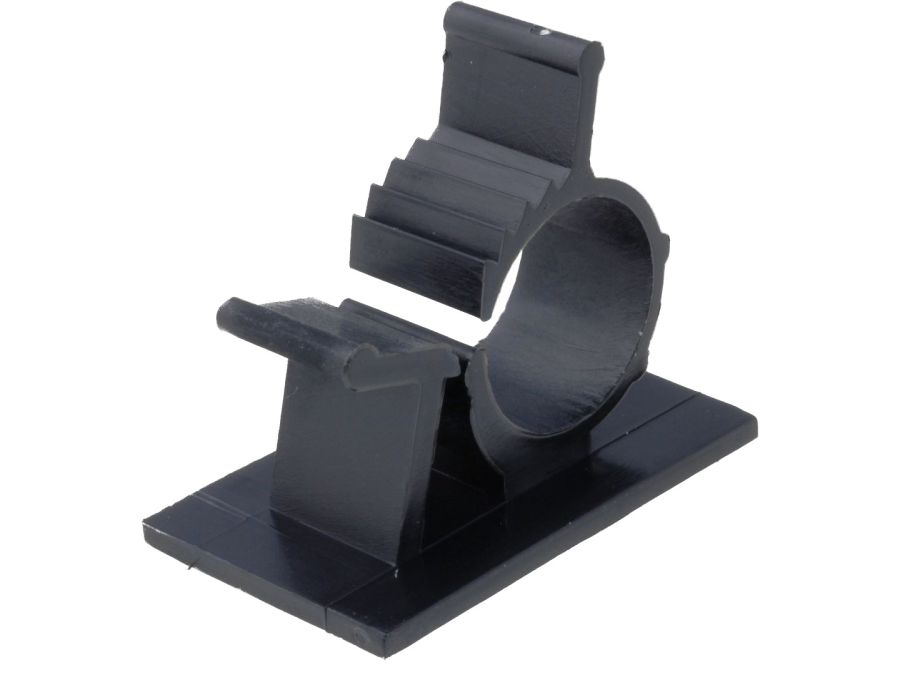 Selvklæbende kabelholder - 10-12,5mm hul (10 stk.)