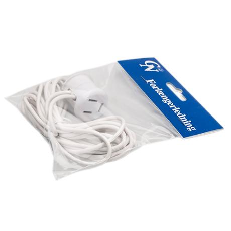 Telefon forlængerledning 3m hvid GN-pak