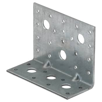 Vinkelbeslag P14 m/rib, 91 x 52 x 116 x 3,0 mm, FZB, 50 stk.