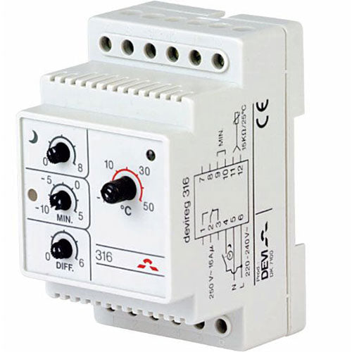 Devireg™ 316 - Din-Skinne -10 - +50ºC