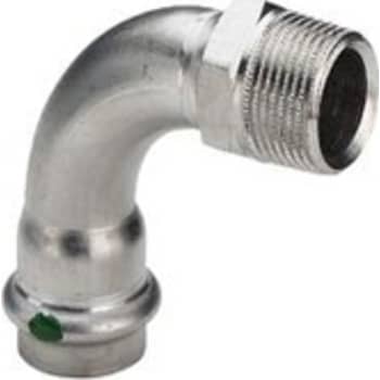 18 mm x 1/2" Bøjning Sanpress Inox muffe/nippel