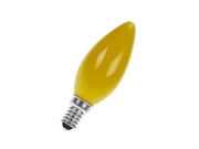 Kertepære - 240V / 40W, E14 sokkel (Ø35mm) Gul