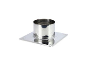 Monteringsflange til skorstenskappe - Ø130mm, Syreresistent