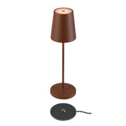 VINOLINA TWO, bordlampe, IP65, 2200/2700/3000K, TOUCH, rust