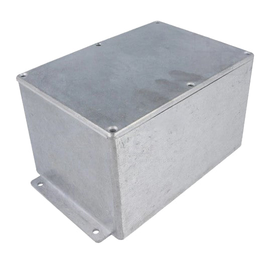 Aluminiumskabinet m. flanger, 171x121x106mm (IP66)