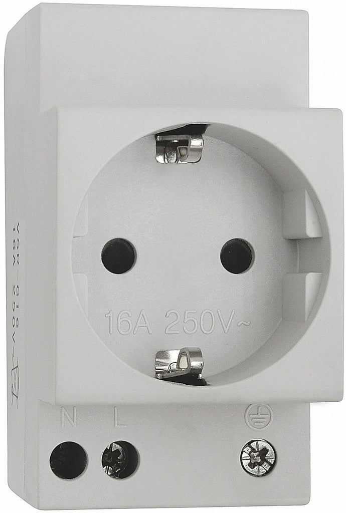 UDTAG T/DIN-SKINNE 2P+J