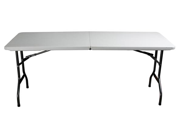 Klapbord - Hvid, 180 x 75 x 74cm