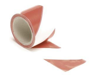 Advarselsbånd - Rød/hvid, 80mm x 100M