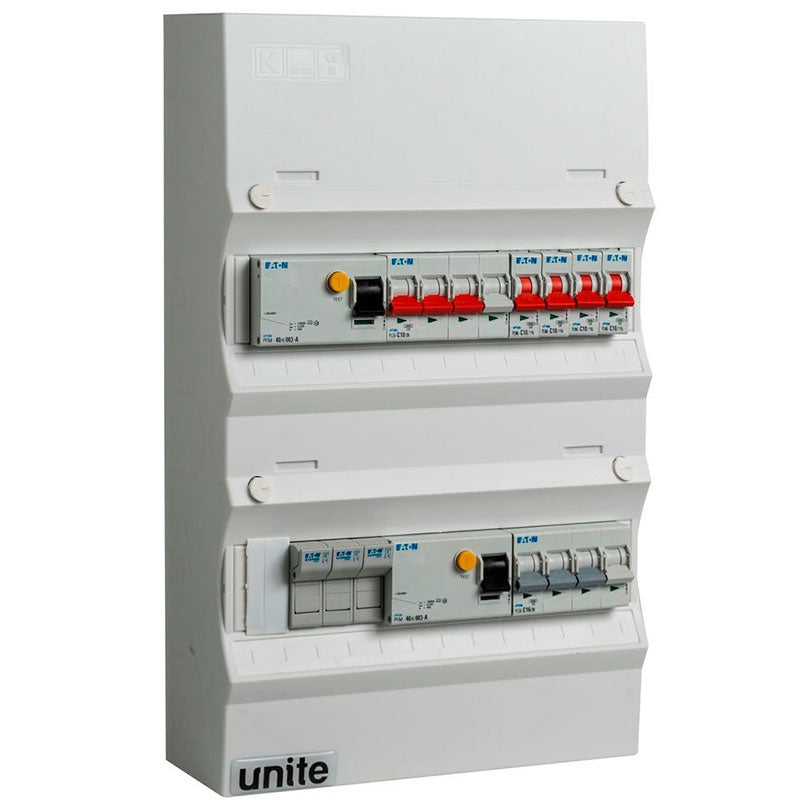 Færdigmonteret gruppetavle - HPFI, Tarif - 1x16A 3P+N-1x10A 3P+N-4x10A 1P+N