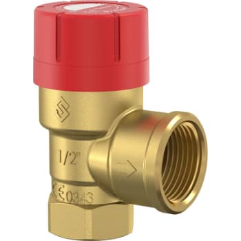 1/2 x 3/4"  Sikkerhedsventil 2,5 bar type KE15