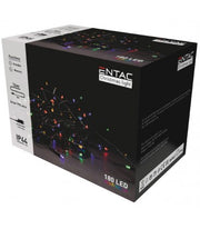 14 meter udendørs LED julelyskæde - IP44, 230V, 180 LED, multicolor