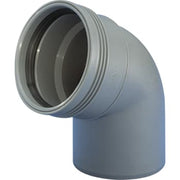 Wavin 32 mm x 67,5° Bøjning afløb grå PP