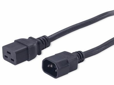 PDU/UPS strømkabel - C14 han til C19 hun (1,8m)