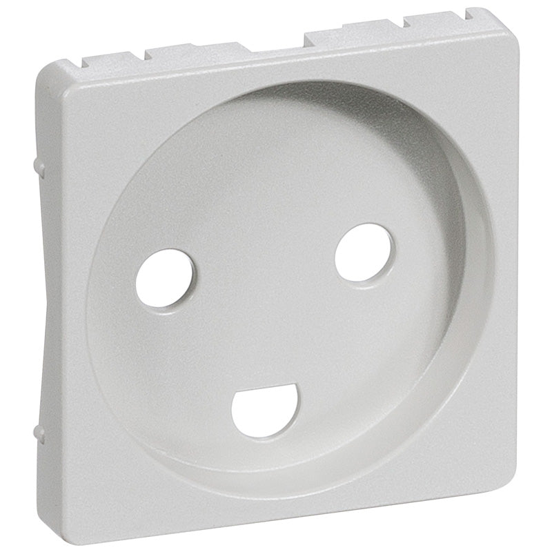 Fuga Afdækning for stikkontakt 1 modul lysegrå