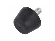 Vibrationsdæmp. gummifod - M8x16mm gevind, Ø32mm, konisk