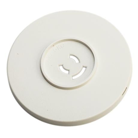 Dæksel til lampestikprop m/jord hvid ø80 rund