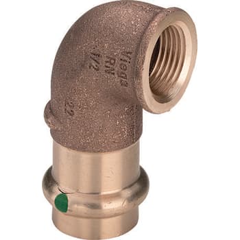 18 mm x 1/2" Vinkel Sanpress muffe/muffe