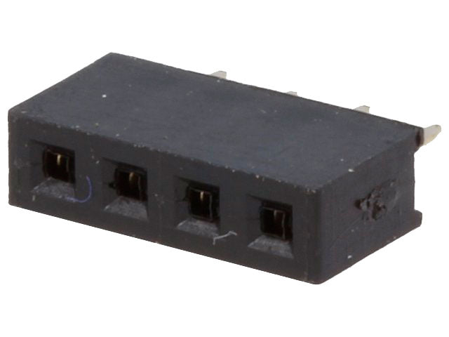 Enkelt-række Pin header - Han/hun, 2mm, 1x4 ben