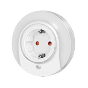 LED natlampe - 1 x 230Vac udtag, skumringssensor, 2700K