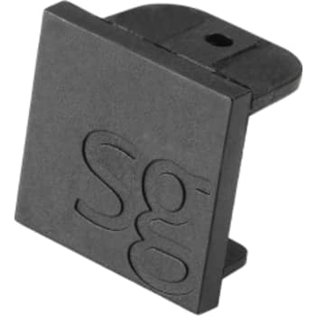 ZIP 230V endestykke til skinne sort