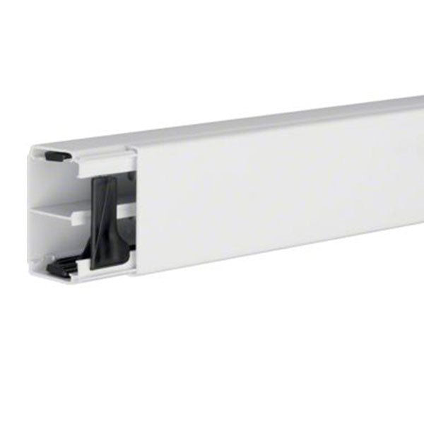 Tehalit kabelkanal komplet m. skillespor LF 40061 2 meter - perlehvid