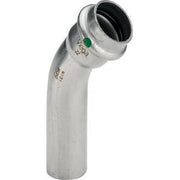 18 mm Bøjning Sanpress Inox 45° muffe/nippel