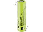 NiMH batteri - 4/3A 1,2V / 3700mAh, loddeflige (67xØ18mm)