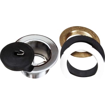 1.1/2" Bundventil til badekar u. overløb