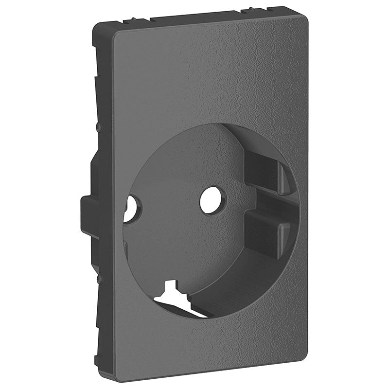LK Fuga afdækning til 1½m stikkontakt med sidejord - koksgrå