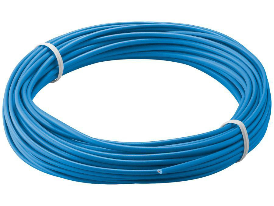 Monteringsledning - 0,14mm² trådet, Blå (10m)