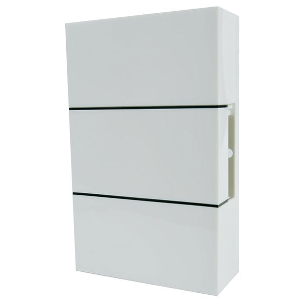 Ringeklokke Ding Dong m. 2 toner - hvid