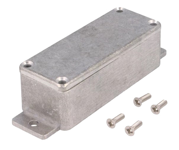 Aluminiumskabinet m. flanger, 89x35x30mm (IP66)