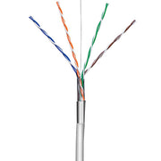 Datakabel UTP CAT6E, grå, CCA 4x2x0,24 - 305 m.