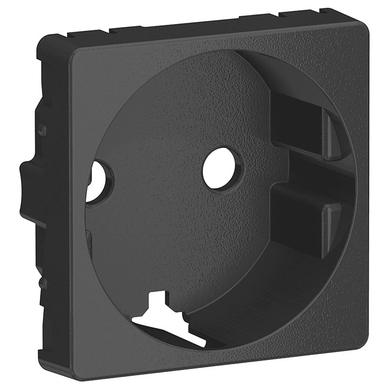 LK Fuga afdækning til 1m stikkontakt med sidejord - koksgrå