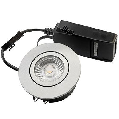 Diospot 30 V.2 6W 2700K 38° dæmpbar 32mm rund børstet