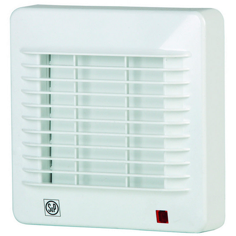 S&P ventilator EDM 100CMZ m. aut. lukke, kugleleje og snoretræk