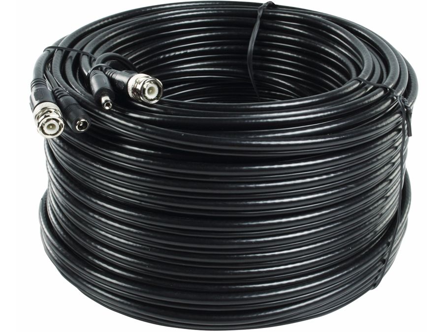 COAX kombikabel - RG59, BNC han/han + DC han/hun (50m)