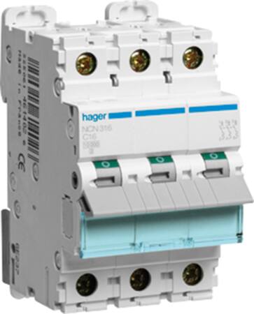AUTOMATSIKRING C16A 3P 10KA 3M