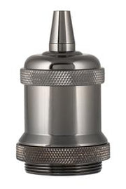 Retro E27 pærefatning - Titanium