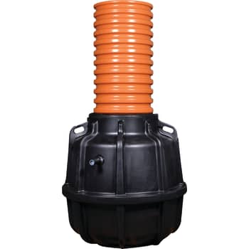 Wavin 1000/425 x 1857 x 40 mm pumpebrønd t/gråt m/Grundfos pumpe