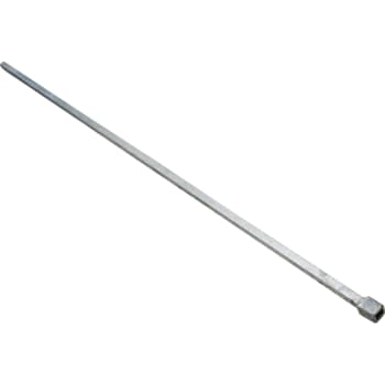 17 mm x 1300 mm spindel, firkant stål med 17 mm. hul