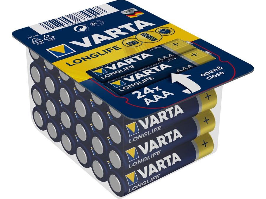 Longlife AAA/LR03 alkaline batteri - 1,5V 1200mAa (24 stk.)