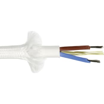 Furtex stofledning 2x0,75mm 180 grc. Hvid 100m